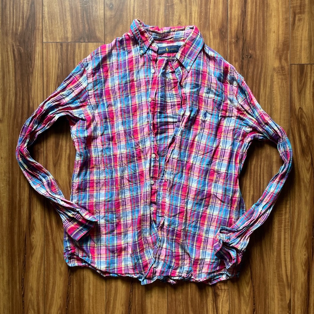 Ralph Lauren Plaid Polo Shirt